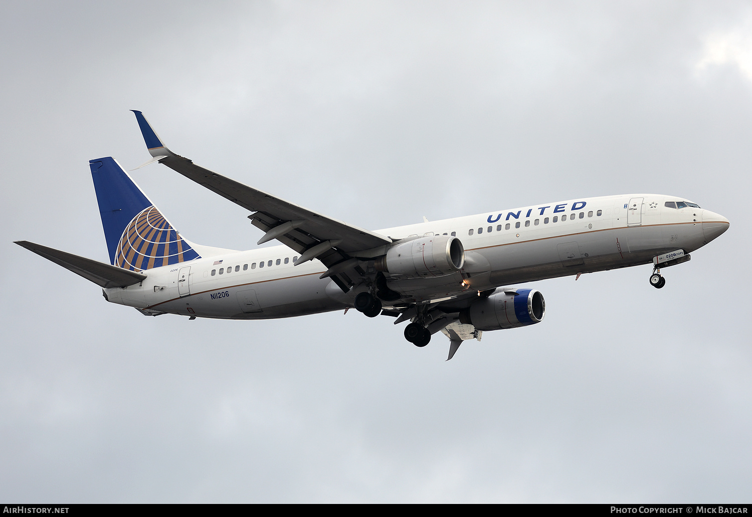 Aircraft Photo of N11206 | Boeing 737-824 | United Airlines | AirHistory.net #814187