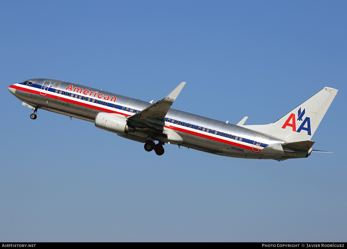 Aircraft Photo of N839NN | Boeing 737-823 | American Airlines | AirHistory.net #814215