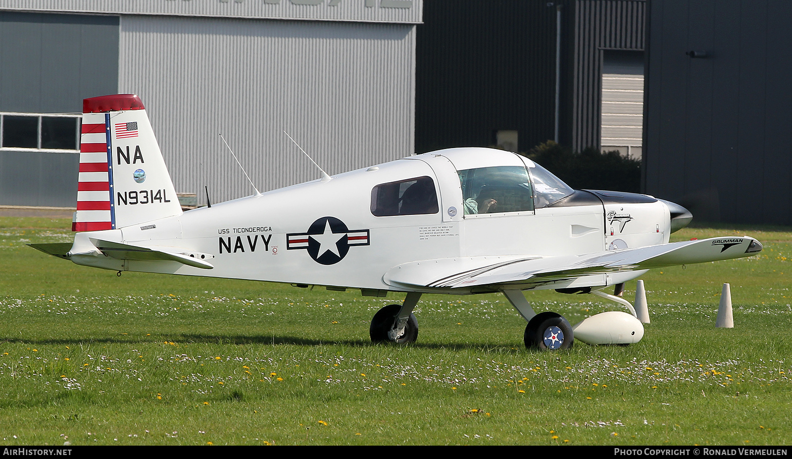 Aircraft Photo of N9314L | Grumman American AA-1A Trainer | USA - Navy | AirHistory.net #814311