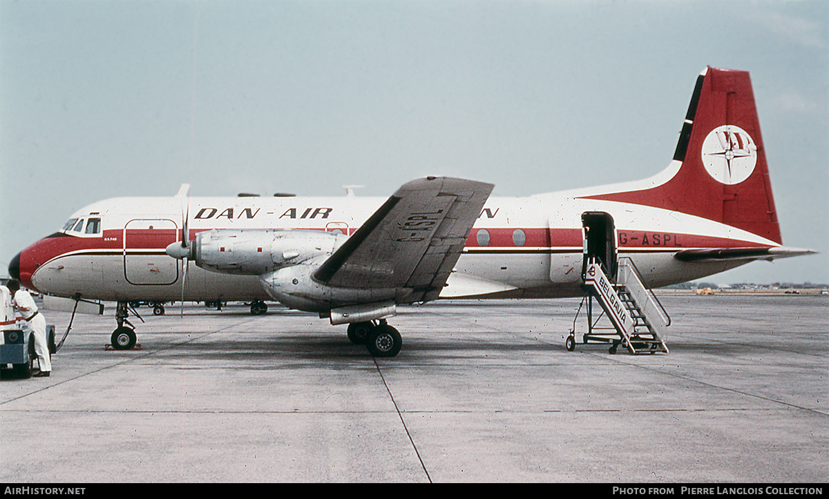 Aircraft Photo of G-ASPL | Hawker Siddeley HS-748 Srs2A/108 | Dan-Air London | AirHistory.net #814365