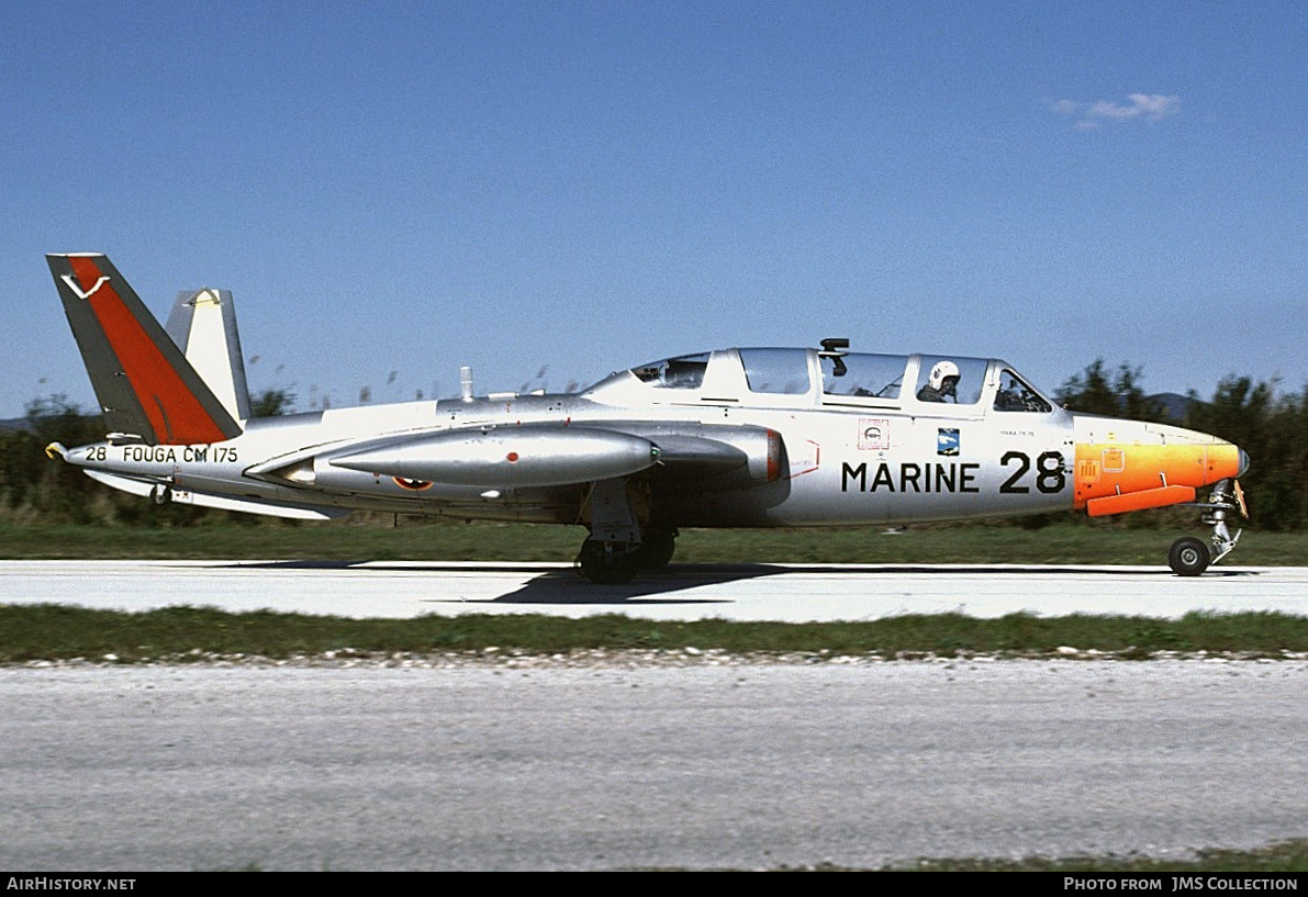 Aircraft Photo of 28 | Fouga CM-175 Zéphyr | France - Navy | AirHistory.net #814486