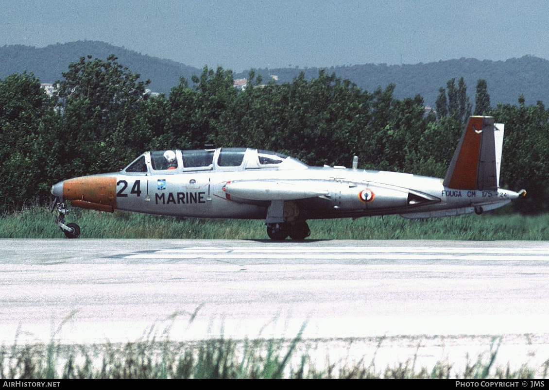 Aircraft Photo of 24 | Fouga CM-175 Zéphyr | France - Navy | AirHistory.net #814497