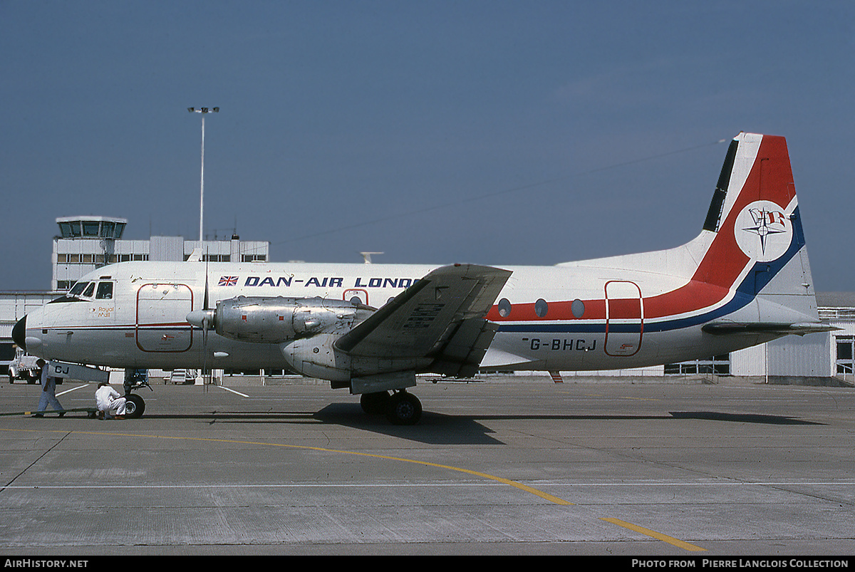 Aircraft Photo of G-BHCJ | Hawker Siddeley HS-748 Srs2/209 | Dan-Air London | AirHistory.net #814534