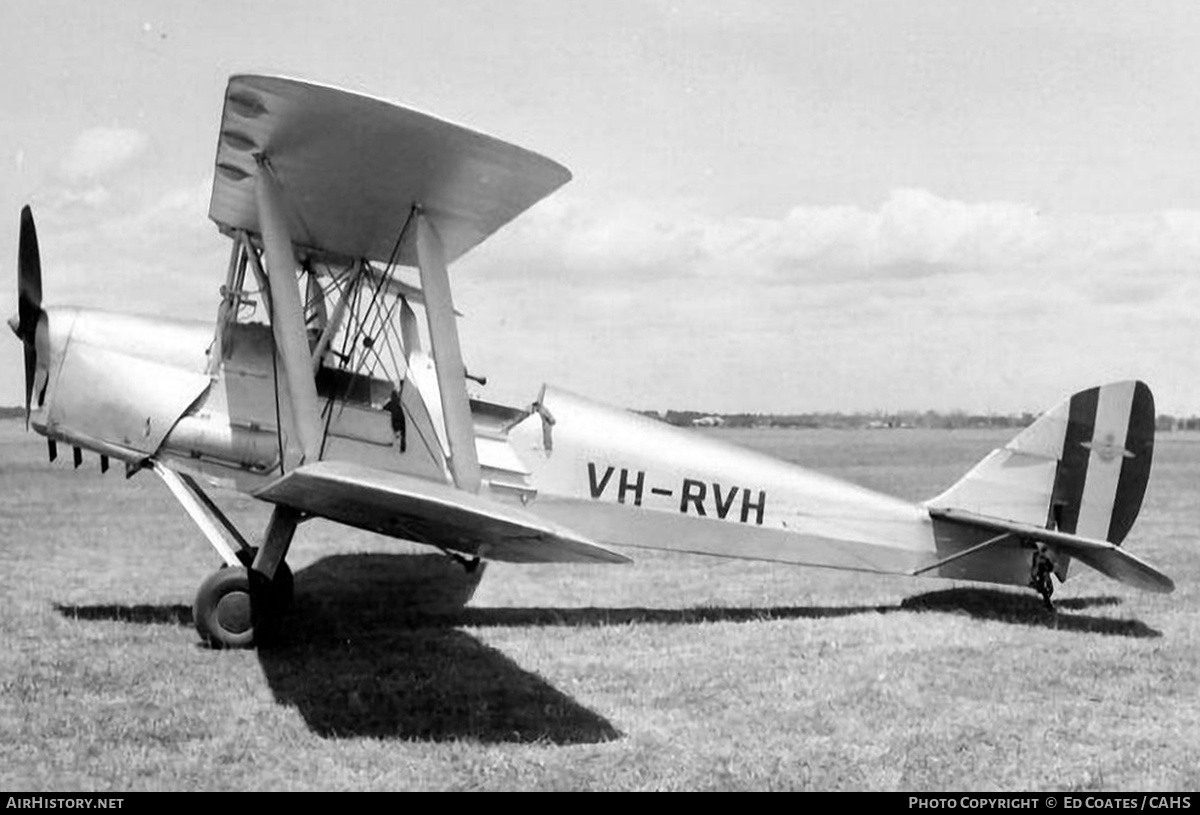 Aircraft Photo of VH-RVH | De Havilland D.H. 82A Tiger Moth | Royal Victorian Aero Club | AirHistory.net #814557