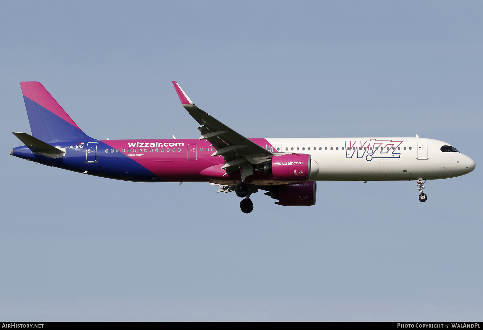 Aircraft Photo of 9H-WNX | Airbus A321-271NX | Wizz Air | AirHistory.net #814645