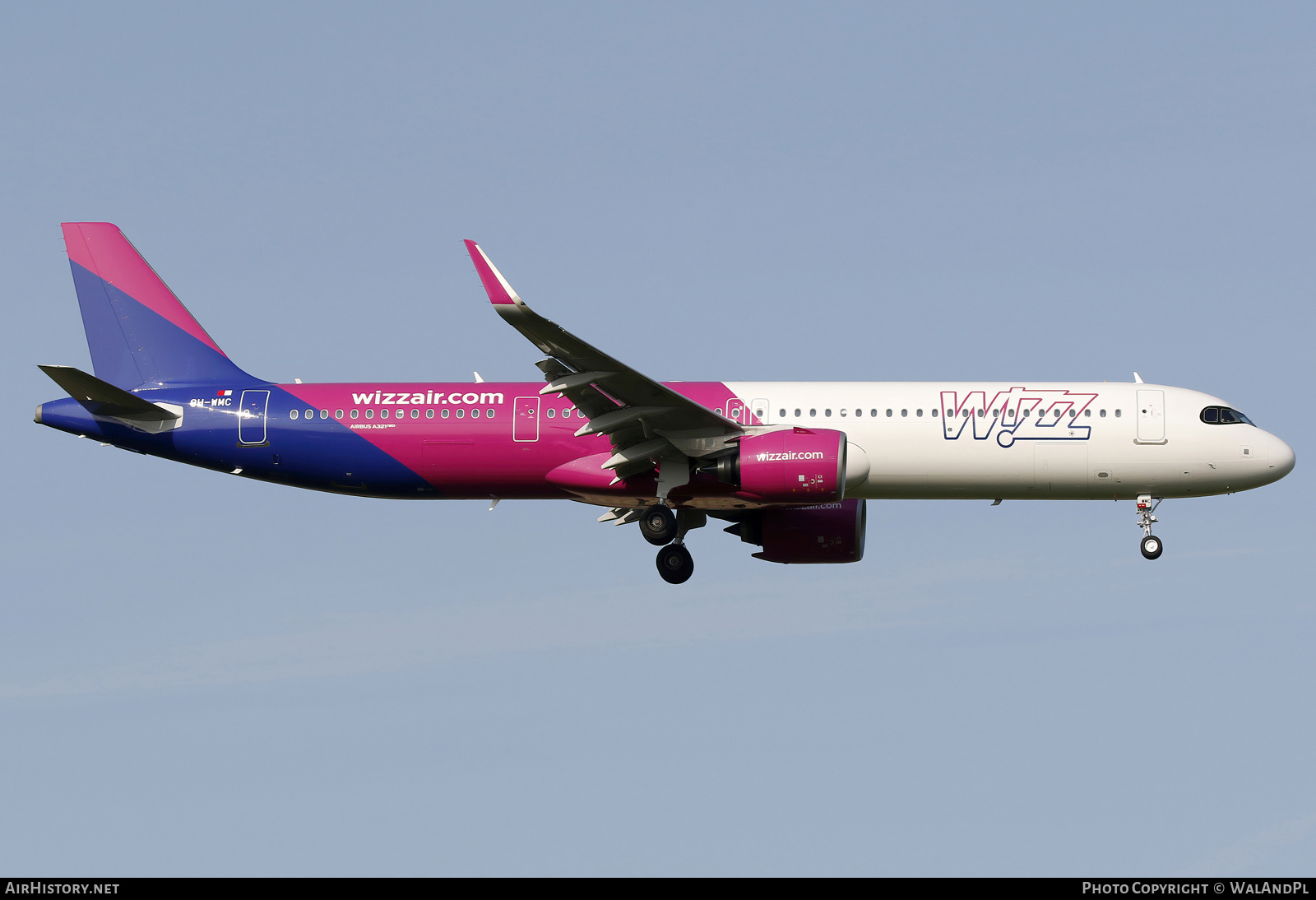 Aircraft Photo of 9H-WMC | Airbus A321-271NX | Wizz Air | AirHistory.net #814671