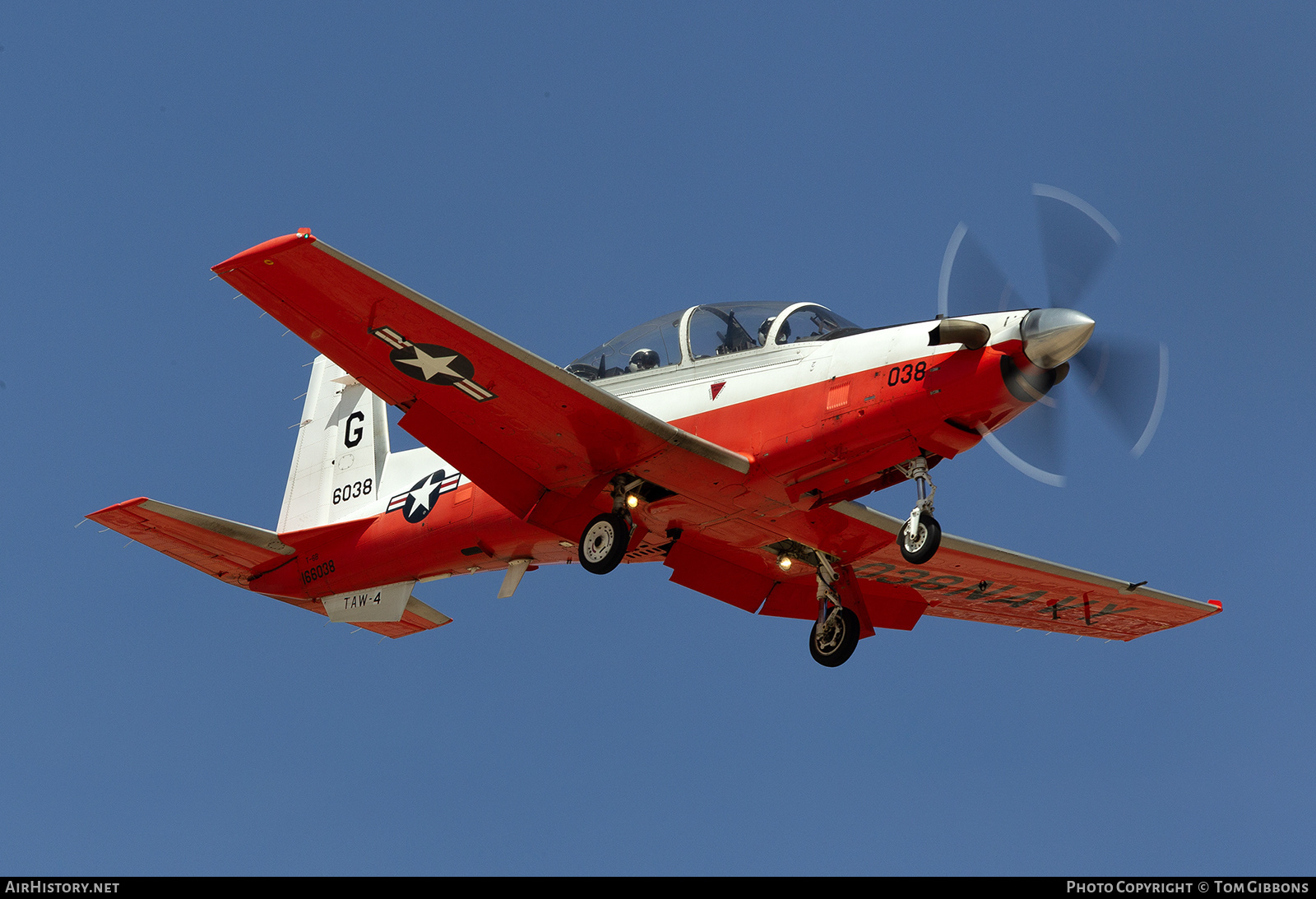 Aircraft Photo of 166038 | Hawker Beechcraft T-6B Texan II | USA - Navy | AirHistory.net #814735