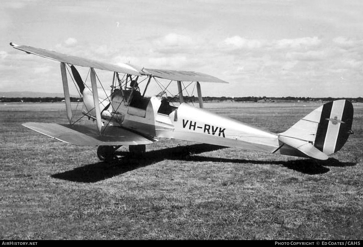 Aircraft Photo of VH-RVK | De Havilland D.H. 82A Tiger Moth | Royal Victorian Aero Club | AirHistory.net #814822