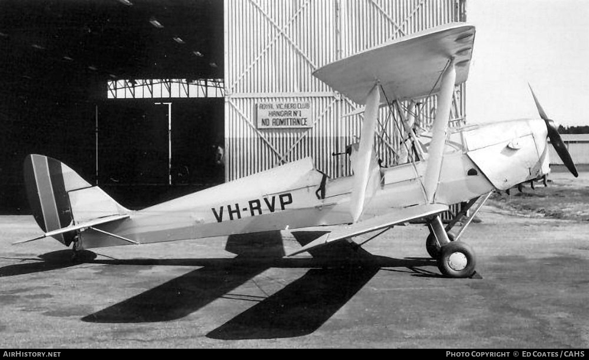 Aircraft Photo of VH-RVP | De Havilland D.H. 82A Tiger Moth | Royal Victorian Aero Club | AirHistory.net #814832