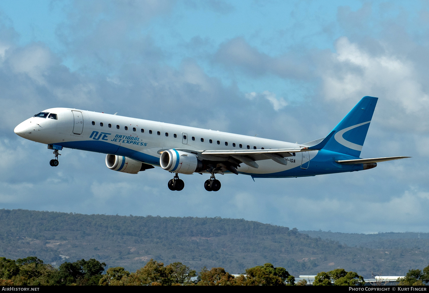 Aircraft Photo of VH-IQA | Embraer 190AR (ERJ-190-100IGW) | NJE - National Jet Express | AirHistory.net #814835