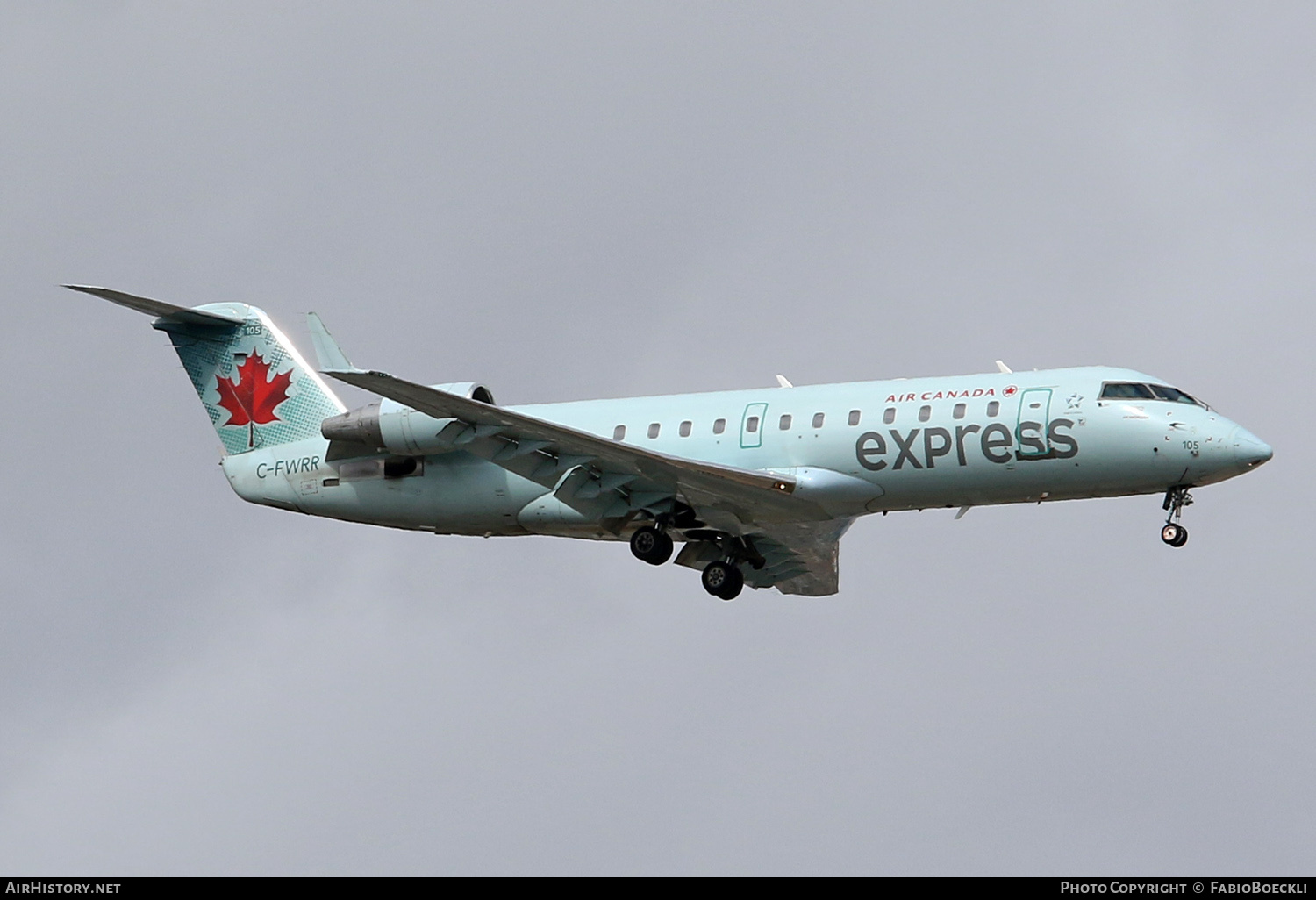 Aircraft Photo of C-FWRR | Canadair CRJ-100ER (CL-600-2B19) | Air Canada Express | AirHistory.net #814858