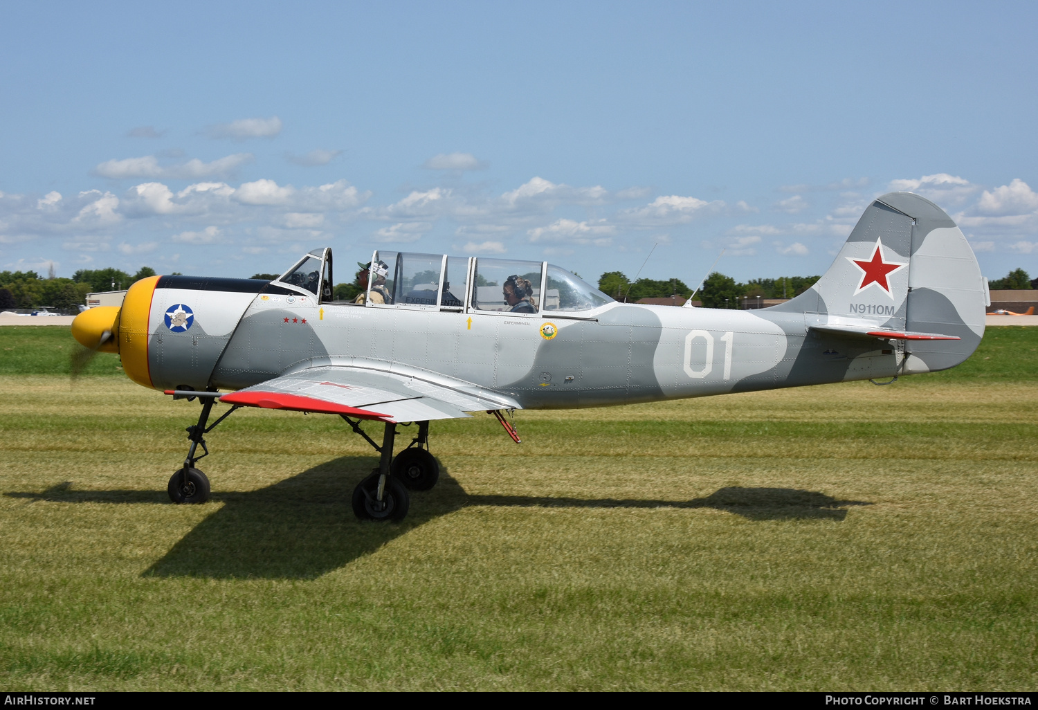 Aircraft Photo of N9110M | Yakovlev Yak-52 | Russia - Air Force | AirHistory.net #814933