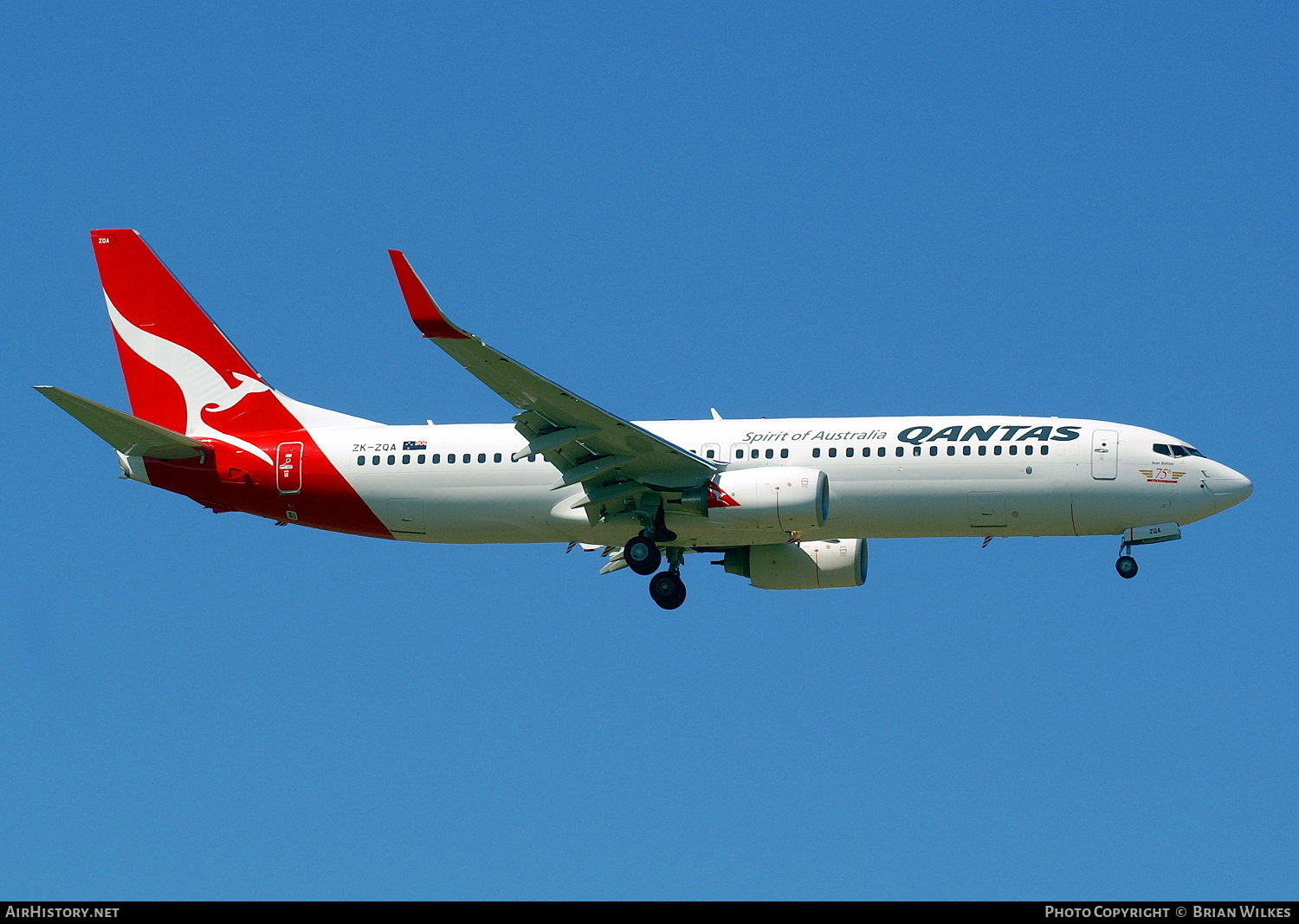 Aircraft Photo of ZK-ZQA | Boeing 737-838 | Qantas | AirHistory.net #814948