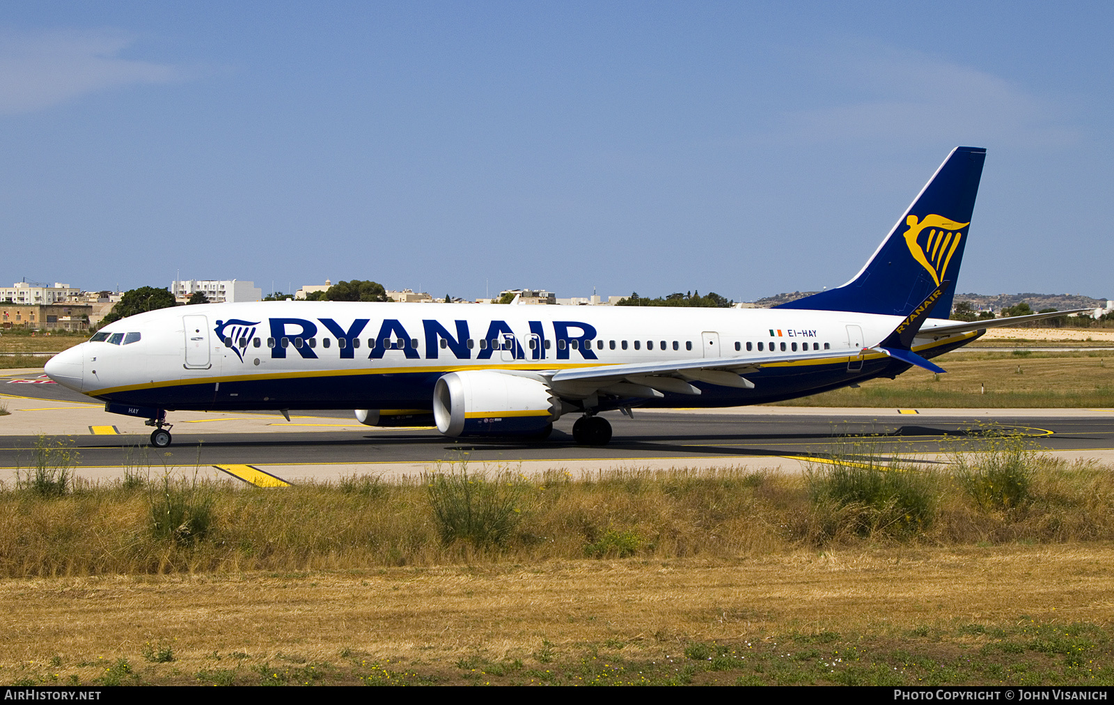 Aircraft Photo of EI-HAY | Boeing 737-8200 Max 200 | Ryanair | AirHistory.net #814962