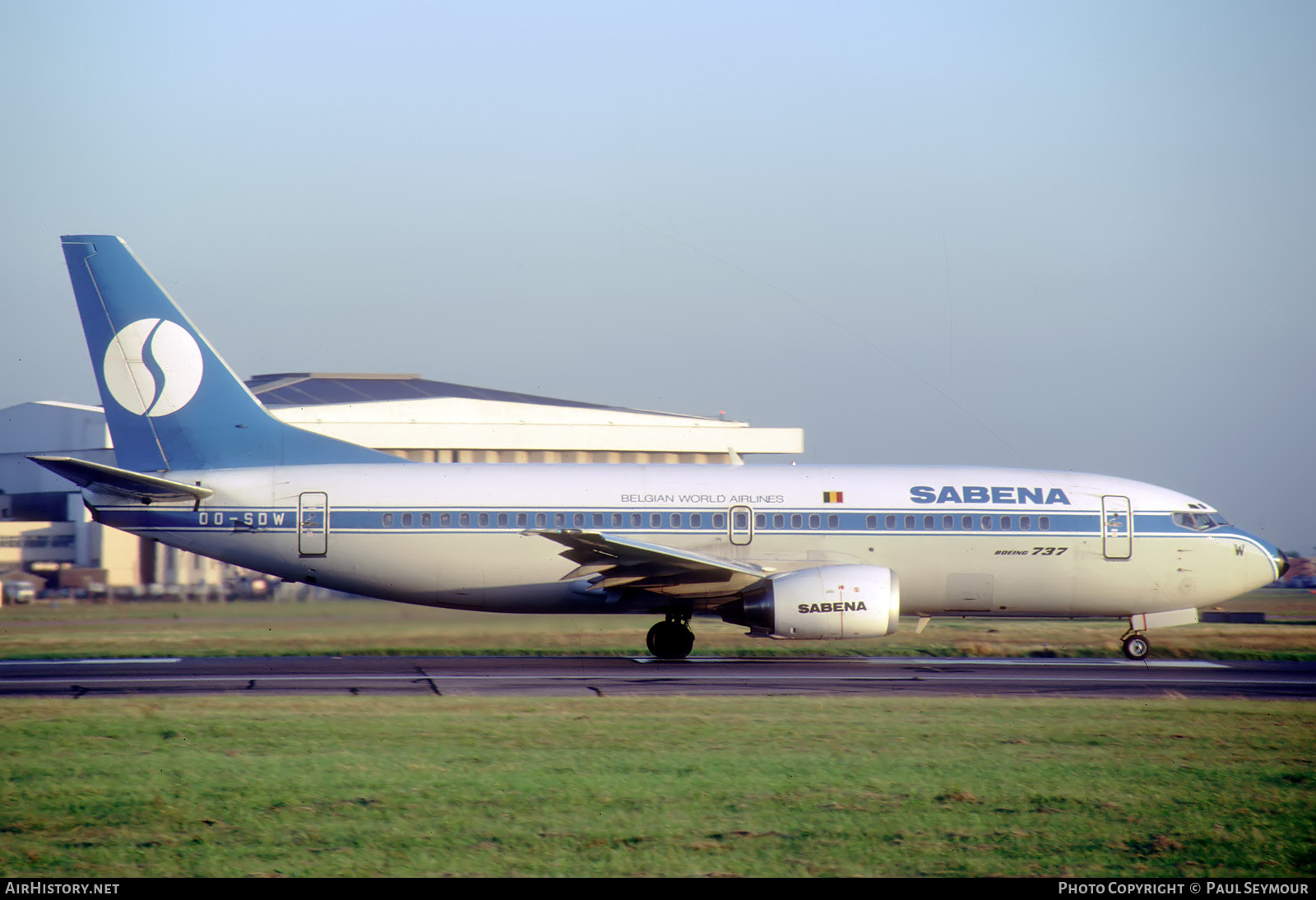 Aircraft Photo of OO-SDW | Boeing 737-329 | Sabena | AirHistory.net #814965