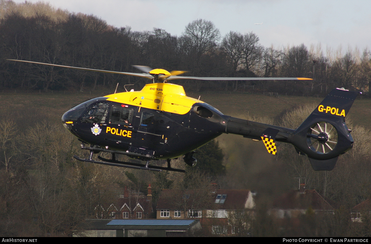 Aircraft Photo of G-POLA | Eurocopter EC-135P-2+ | NPAS - National Police Air Service | AirHistory.net #815002