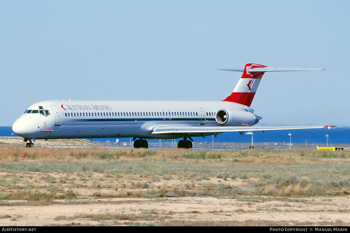 Aircraft Photo of OE-LMA | McDonnell Douglas MD-82 (DC-9-82) | Austrian Airlines | AirHistory.net #815163