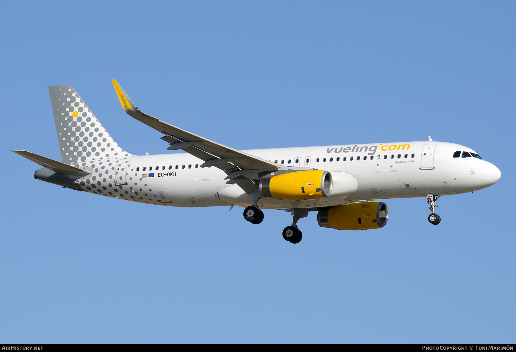 Aircraft Photo of EC-OKH | Airbus A320-232 | Vueling Airlines | AirHistory.net #815233