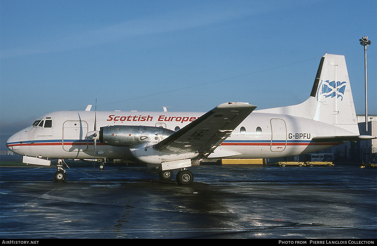 Aircraft Photo of G-BPFU | British Aerospace BAe-748 Srs2A/334 | Scottish European Airways | AirHistory.net #815273