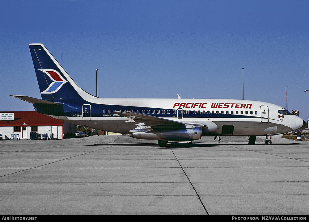 Aircraft Photo of C-GJPW | Boeing 737-275/Adv | Pacific Western Airlines | AirHistory.net #815361