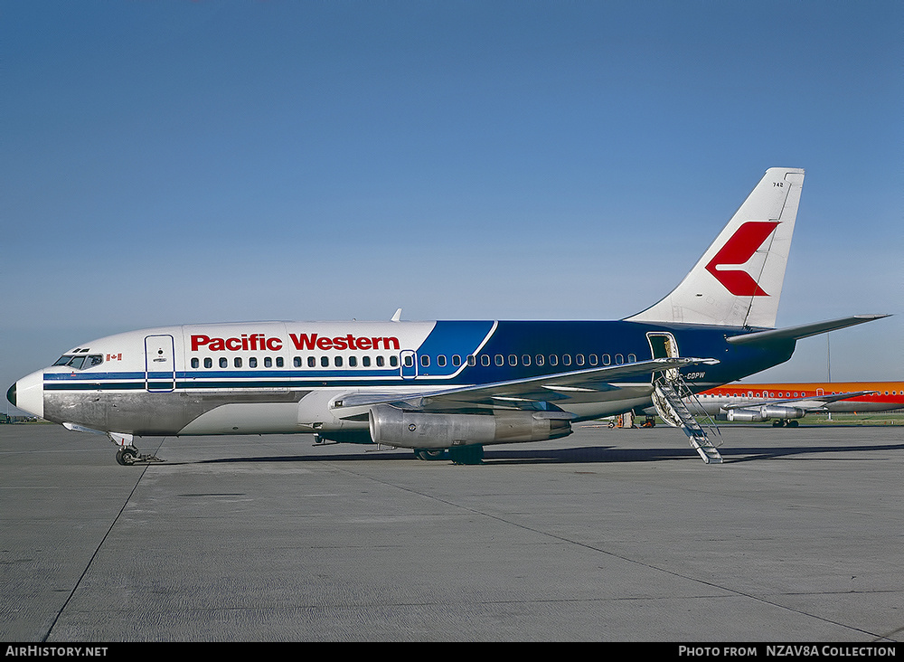 Aircraft Photo of C-GDPW | Boeing 737-275C/Adv | Pacific Western Airlines | AirHistory.net #815371