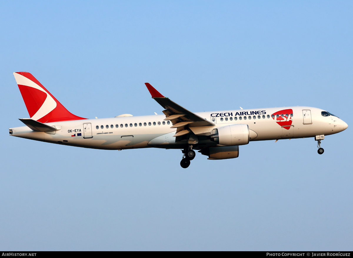 Aircraft Photo of OK-EYA | Airbus A220-371 (BD-500-1A11) | ČSA - Czech Airlines | AirHistory.net #815398