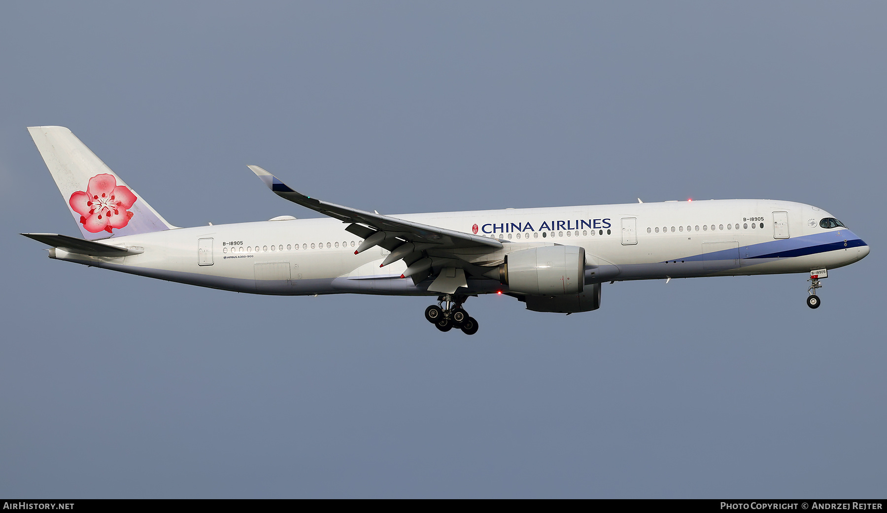 Aircraft Photo of B-18905 | Airbus A350-941 | China Airlines | AirHistory.net #815439