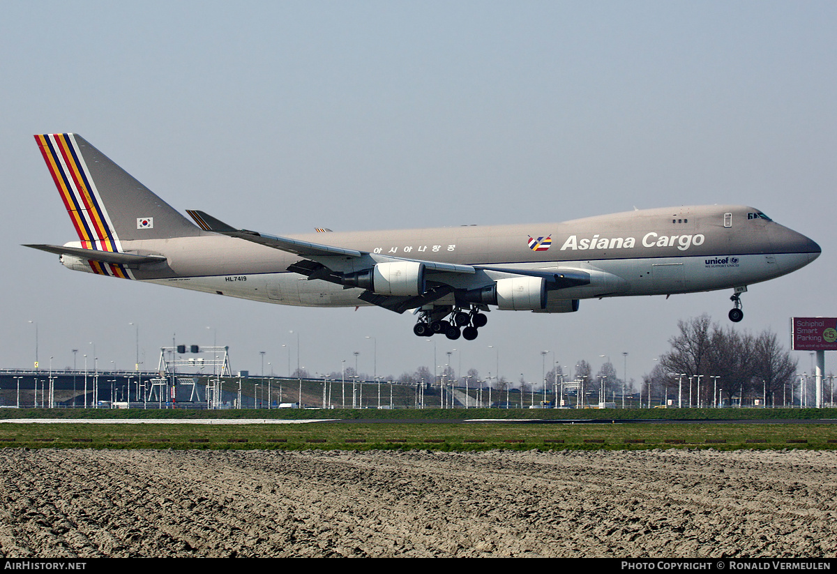Aircraft Photo of HL7419 | Boeing 747-48EF/SCD | Asiana Airlines Cargo | AirHistory.net #815465