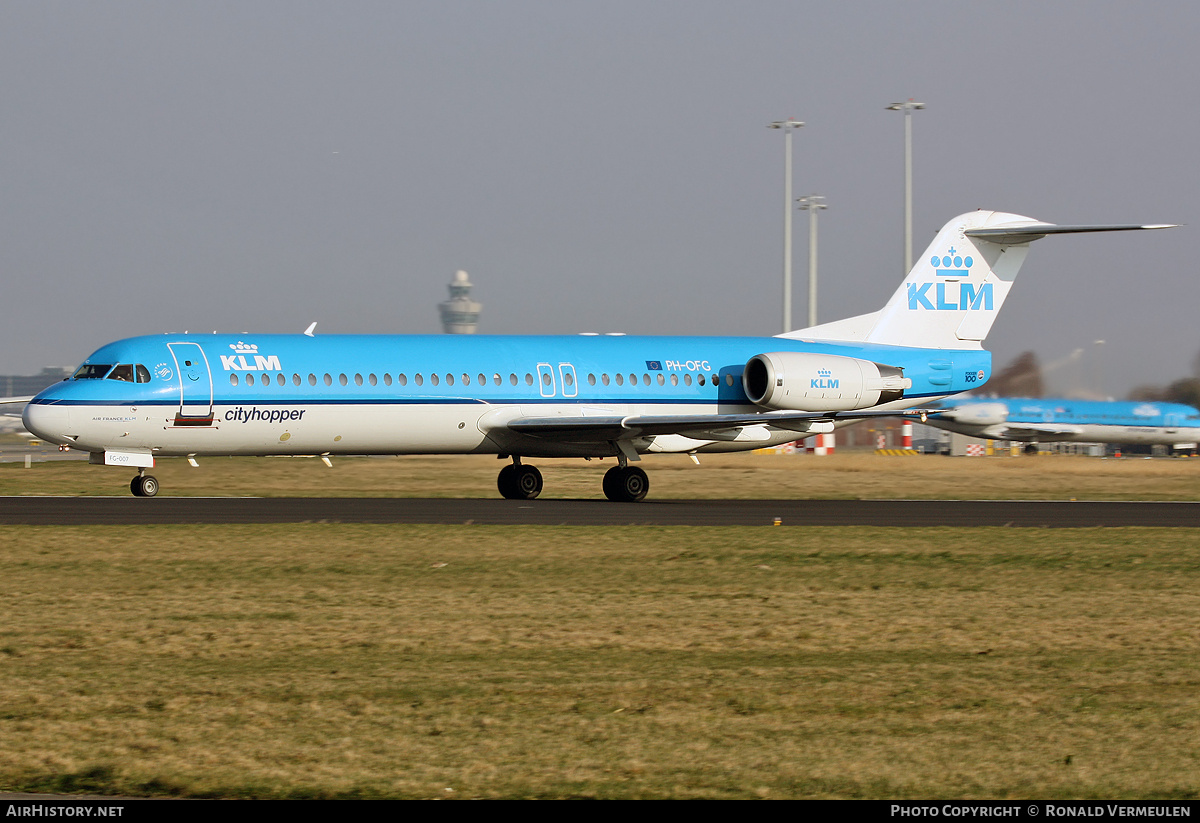 Aircraft Photo of PH-OFG | Fokker 100 (F28-0100) | KLM Cityhopper | AirHistory.net #815470