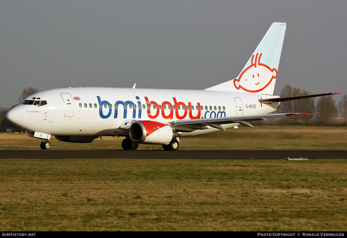 Aircraft Photo of G-BVZE | Boeing 737-59D | Bmibaby | AirHistory.net #815480
