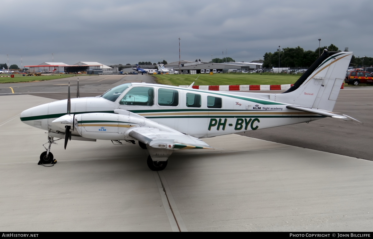 Aircraft Photo of PH-BYC | Raytheon 58 Baron | KLM Flight Academy | AirHistory.net #815557