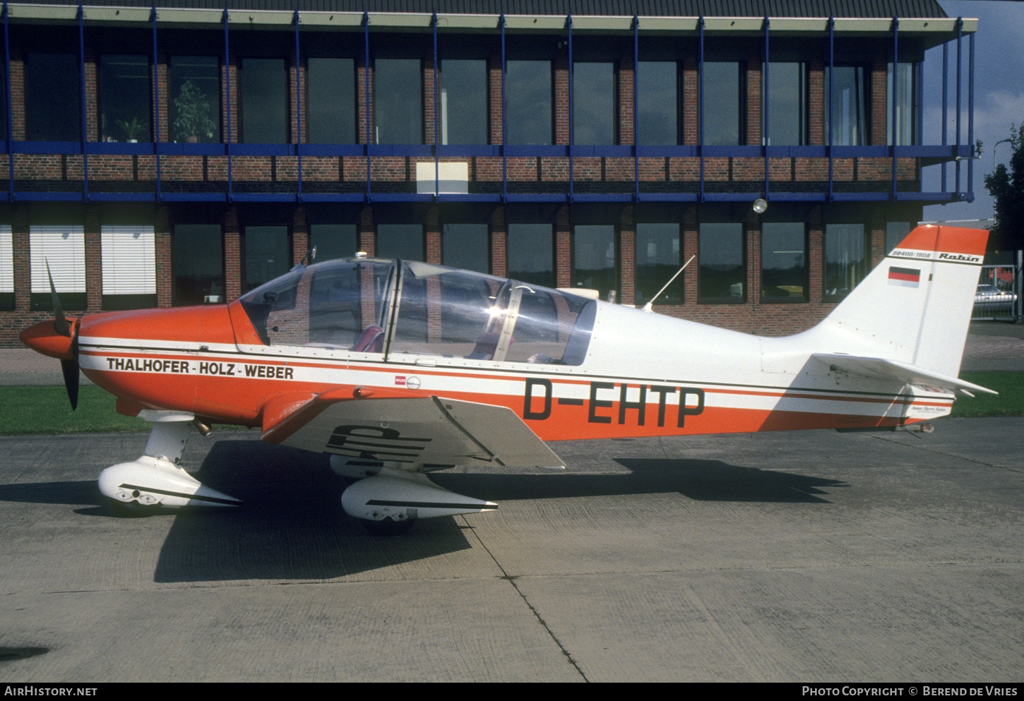 Aircraft Photo of D-EHTP | Robin DR-400-180R Remorqueur | Thalhofer-Holz-Weber | AirHistory.net #815565