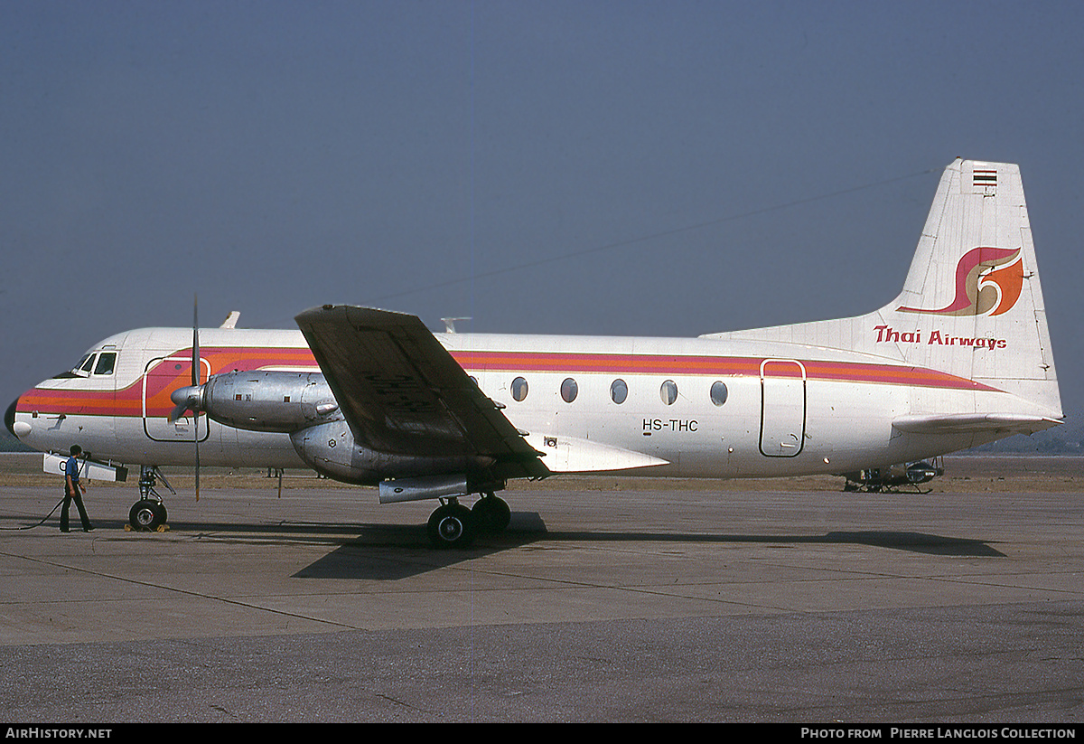 Aircraft Photo of HS-THC | Hawker Siddeley HS-748 Srs2/208 | Thai Airways | AirHistory.net #815598