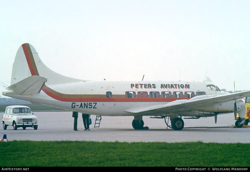 Aircraft Photo of G-ANSZ | De Havilland D.H. 114 Heron 1B | Peters Aviation | AirHistory.net #815606