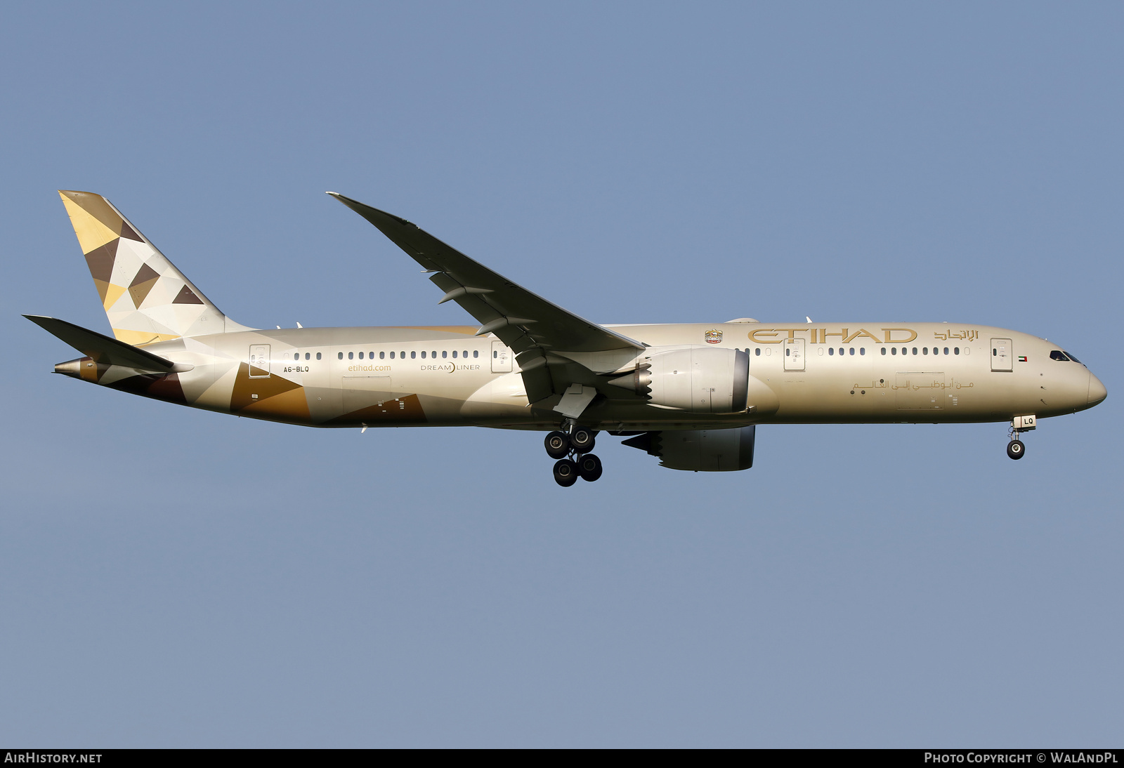 Aircraft Photo of A6-BLQ | Boeing 787-9 Dreamliner | Etihad Airways | AirHistory.net #815745