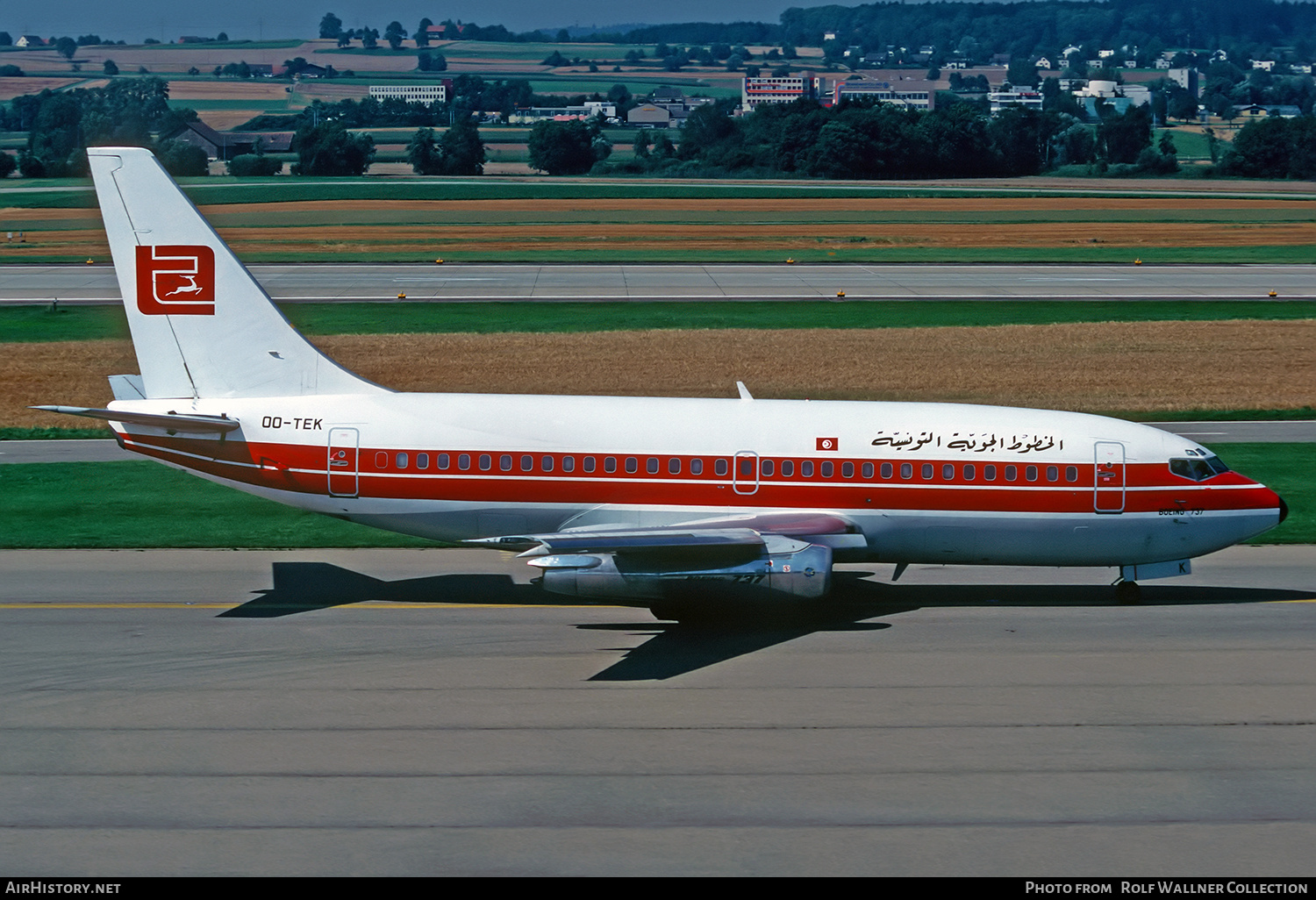 Aircraft Photo of OO-TEK | Boeing 737-2Q9/Adv | Tunis Air | AirHistory.net #815779