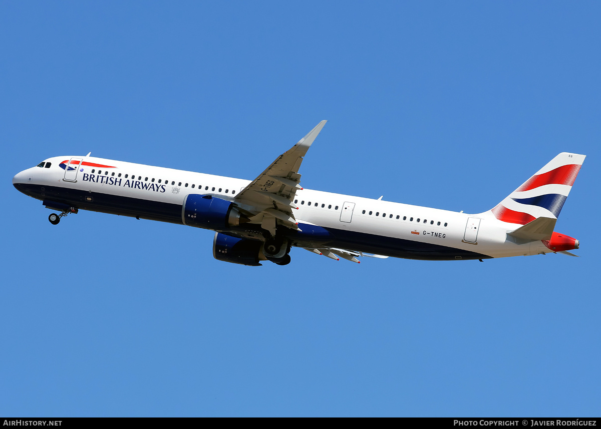 Aircraft Photo of G-TNEG | Airbus A321-251NX | British Airways | AirHistory.net #815813