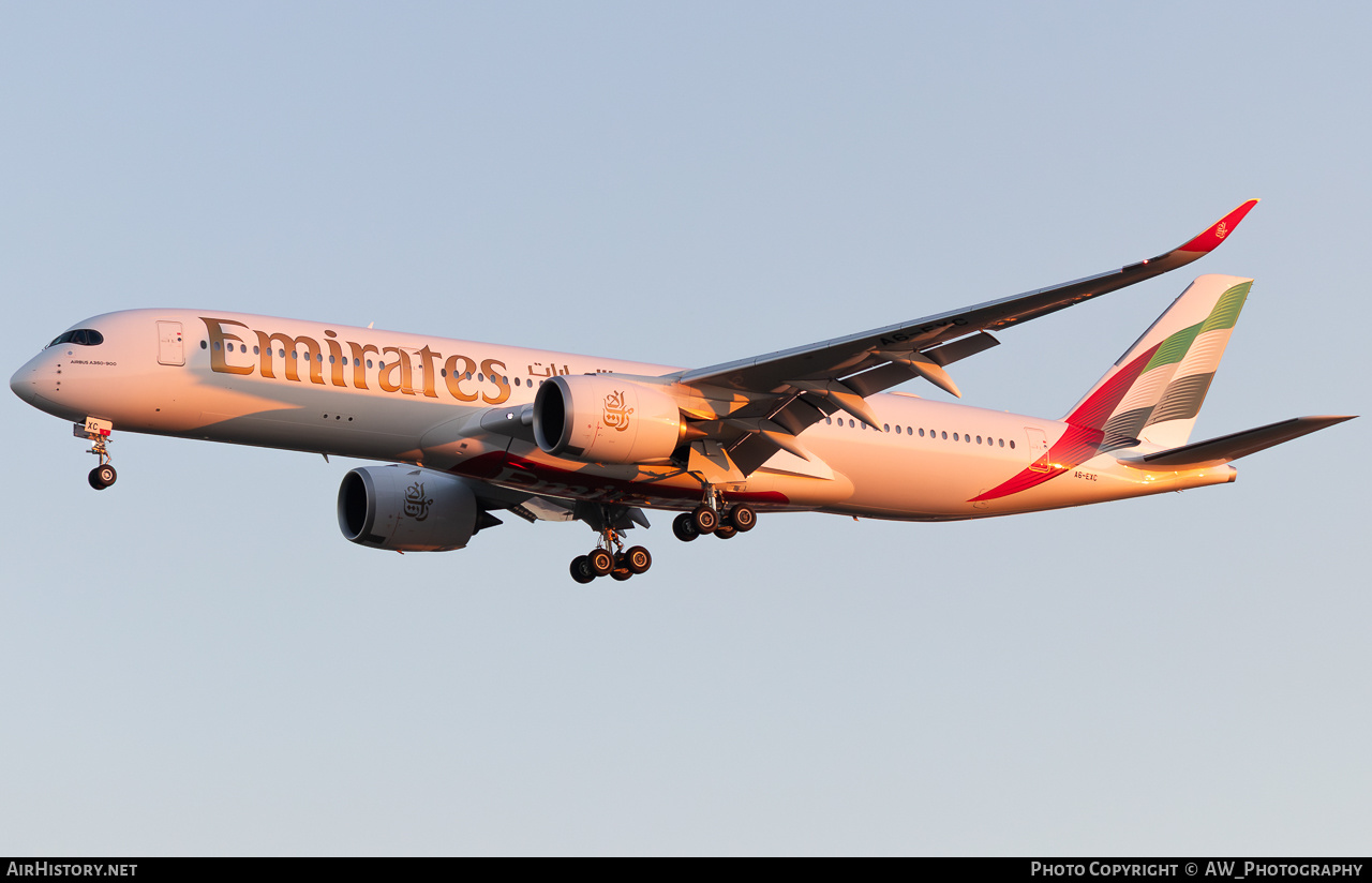 Aircraft Photo of A6-EXC | Airbus A350-941 | Emirates | AirHistory.net #815836