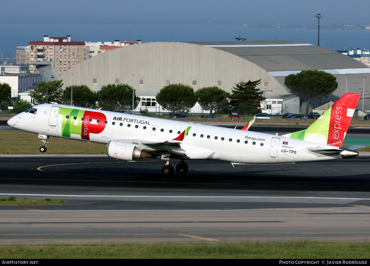 Aircraft Photo of CS-TPO | Embraer 190LR (ERJ-190-100LR) | TAP Air Portugal Express | AirHistory.net #815868