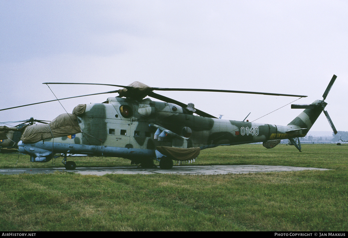 Aircraft Photo of 0140 | Mil Mi-24D | Czechia - Air Force | AirHistory.net #815882