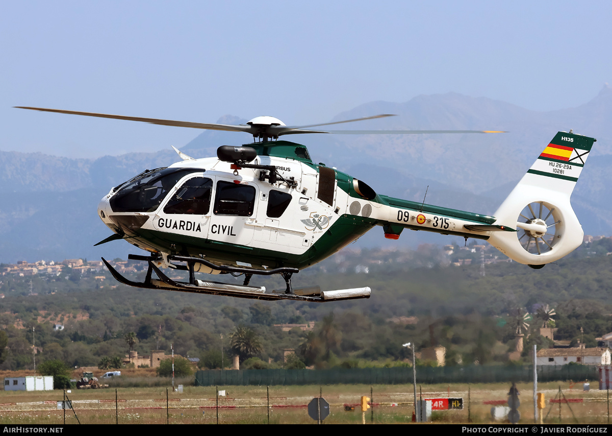 Aircraft Photo of HU.26-29A / 10281 | Airbus Helicopters H-135 | Spain - Guardia Civil | AirHistory.net #815890