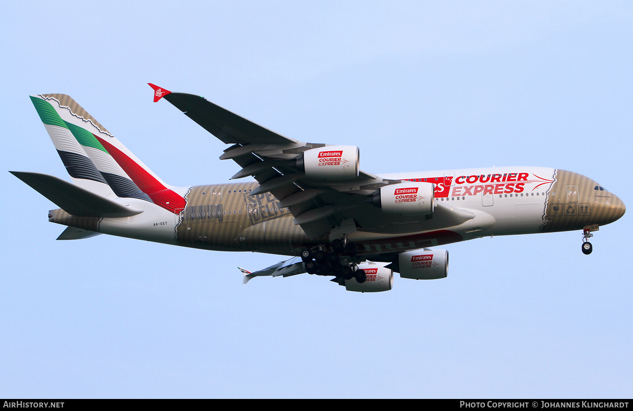 Aircraft Photo of A6-EET | Airbus A380-861 | Emirates | AirHistory.net #815894