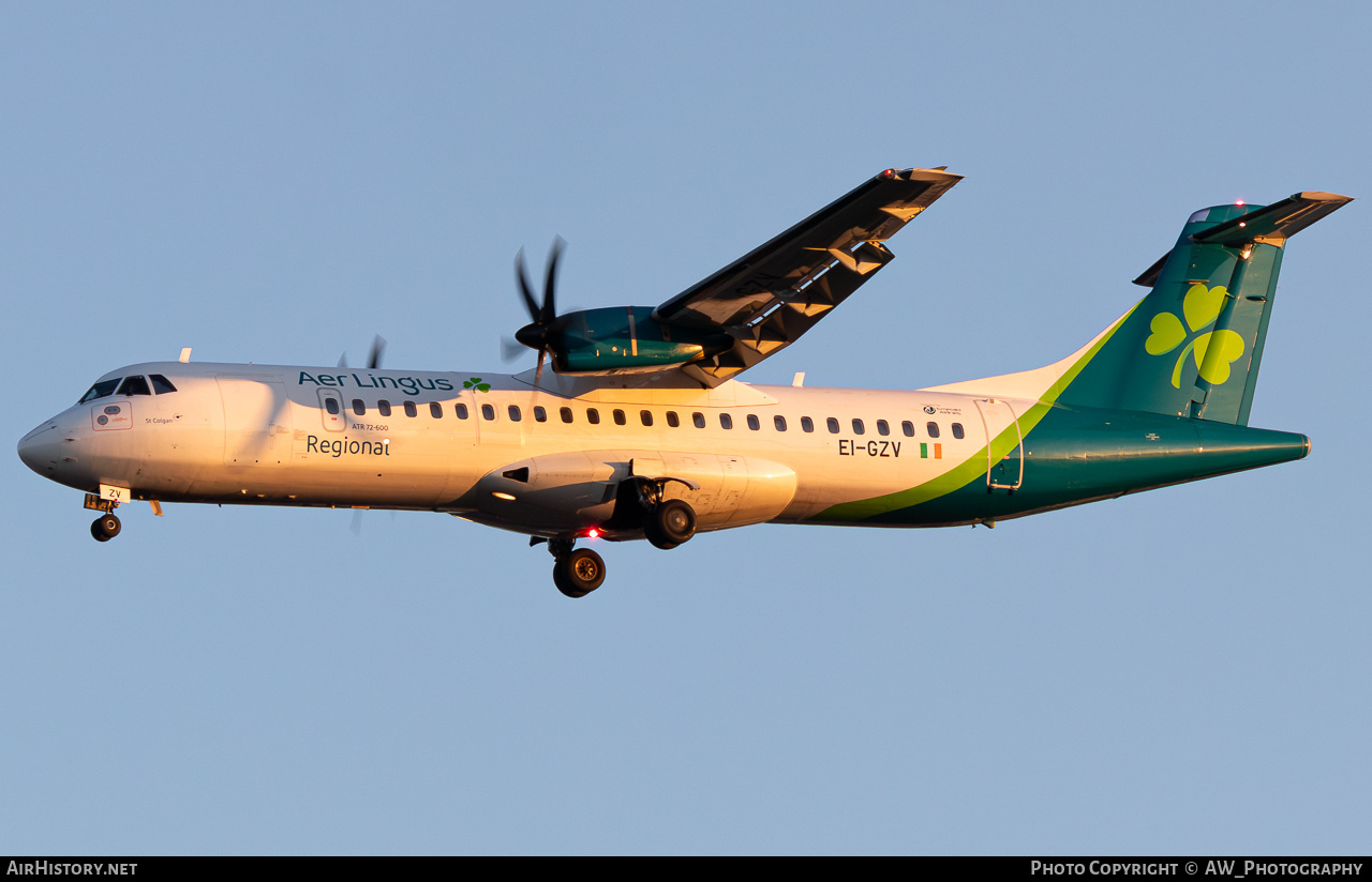 Aircraft Photo of EI-GZV | ATR ATR-72-600 (ATR-72-212A) | Aer Lingus Regional | AirHistory.net #815905