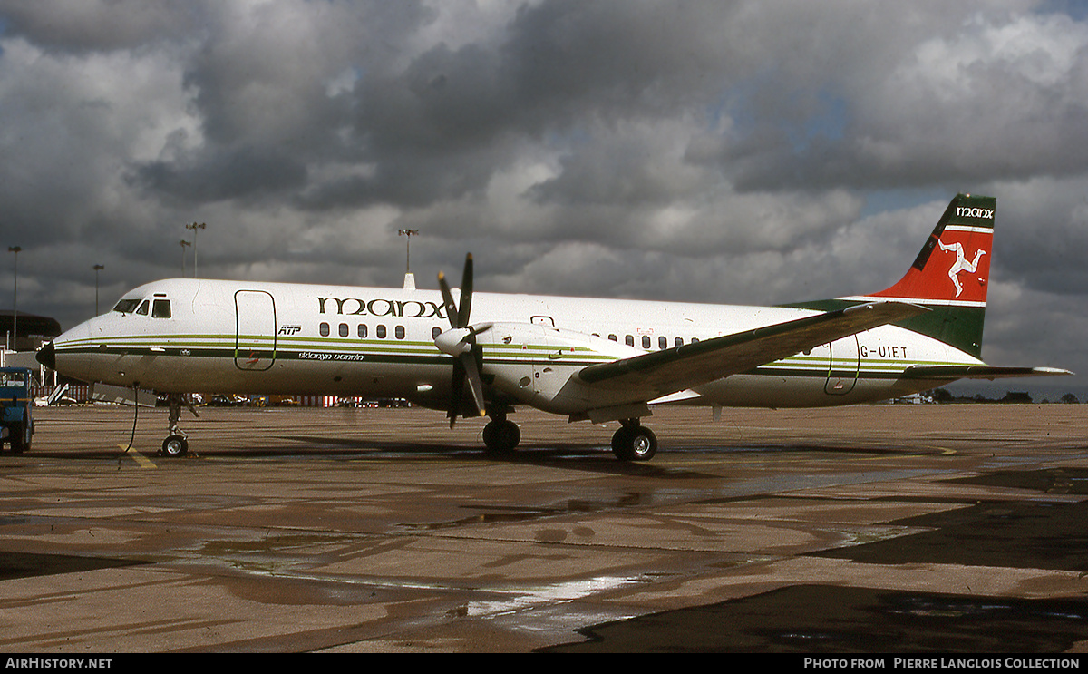 Aircraft Photo of G-UIET | British Aerospace ATP | Manx Airlines | AirHistory.net #815915
