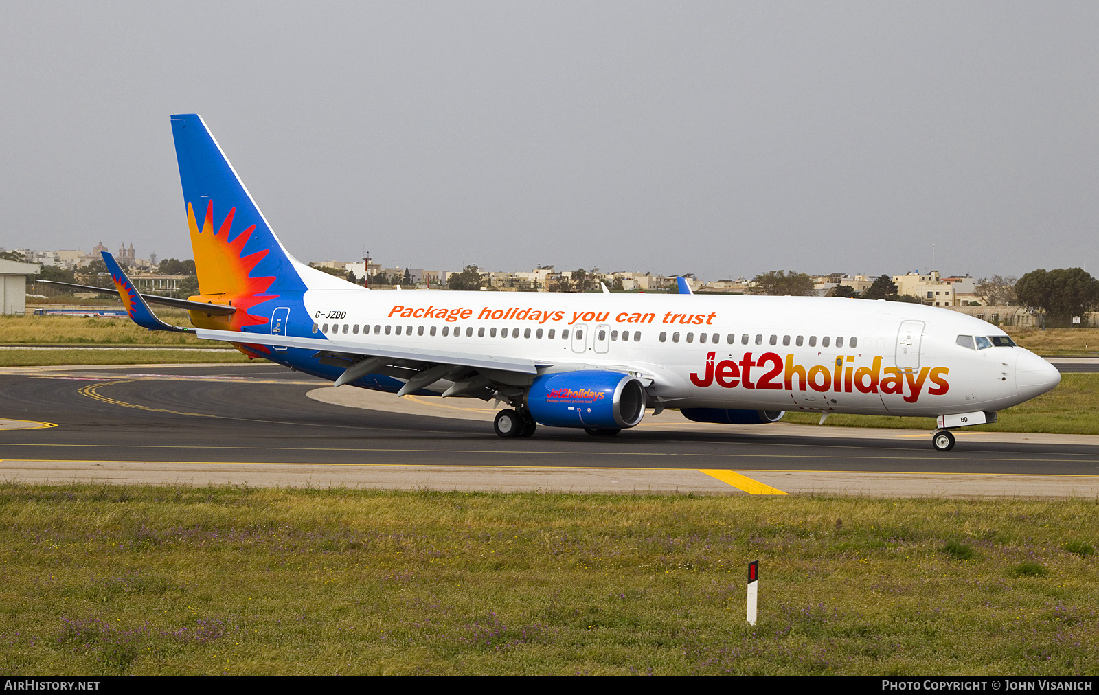 Aircraft Photo of G-JZBD | Boeing 737-800 | Jet2 Holidays | AirHistory.net #815925