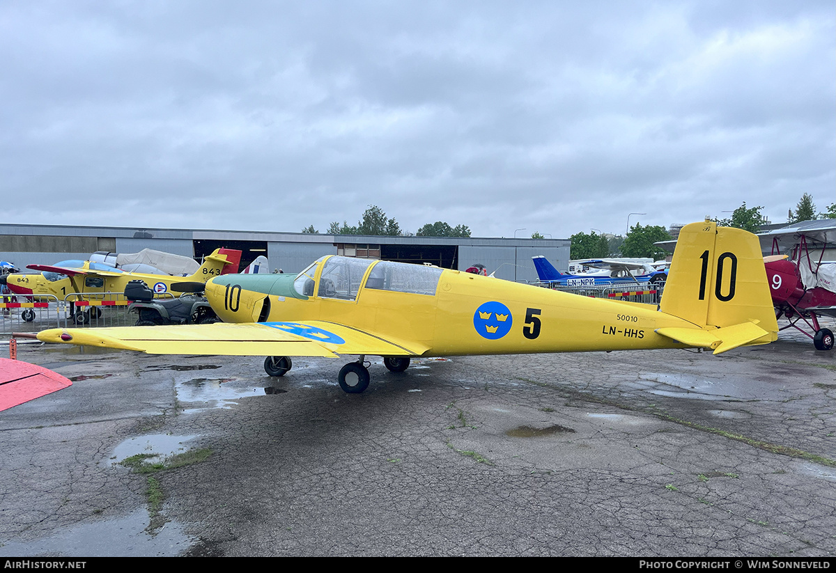 Aircraft Photo of LN-HHS / 50010 | Saab 91B Safir | Sweden - Air Force | AirHistory.net #815983