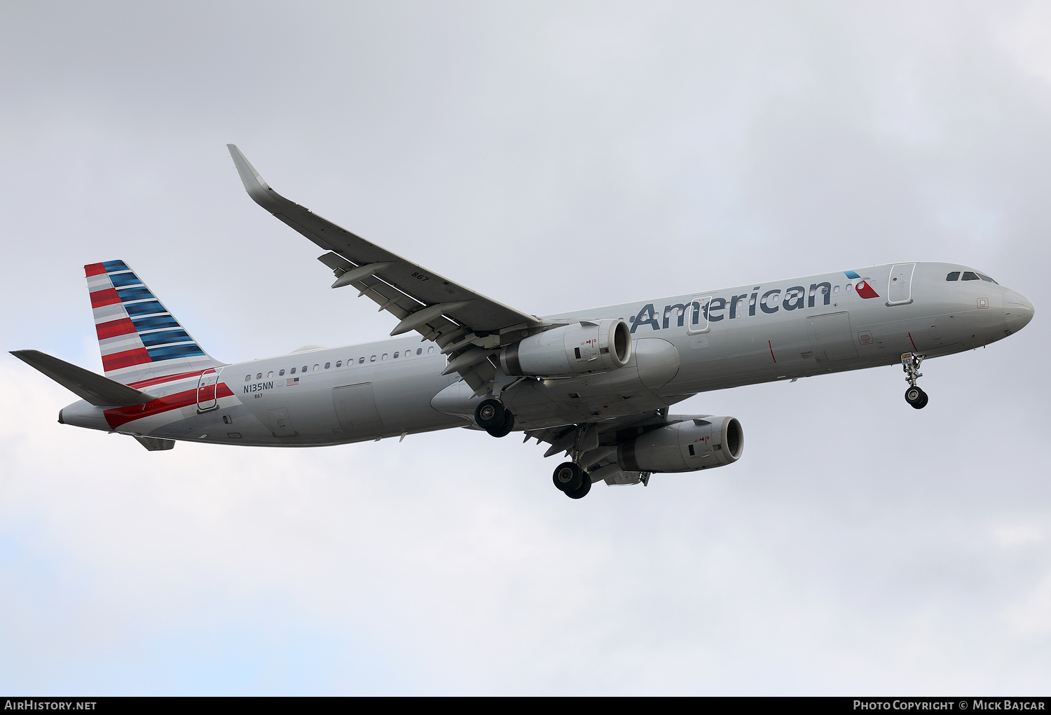Aircraft Photo of N135NN | Airbus A321-231 | American Airlines | AirHistory.net #816029