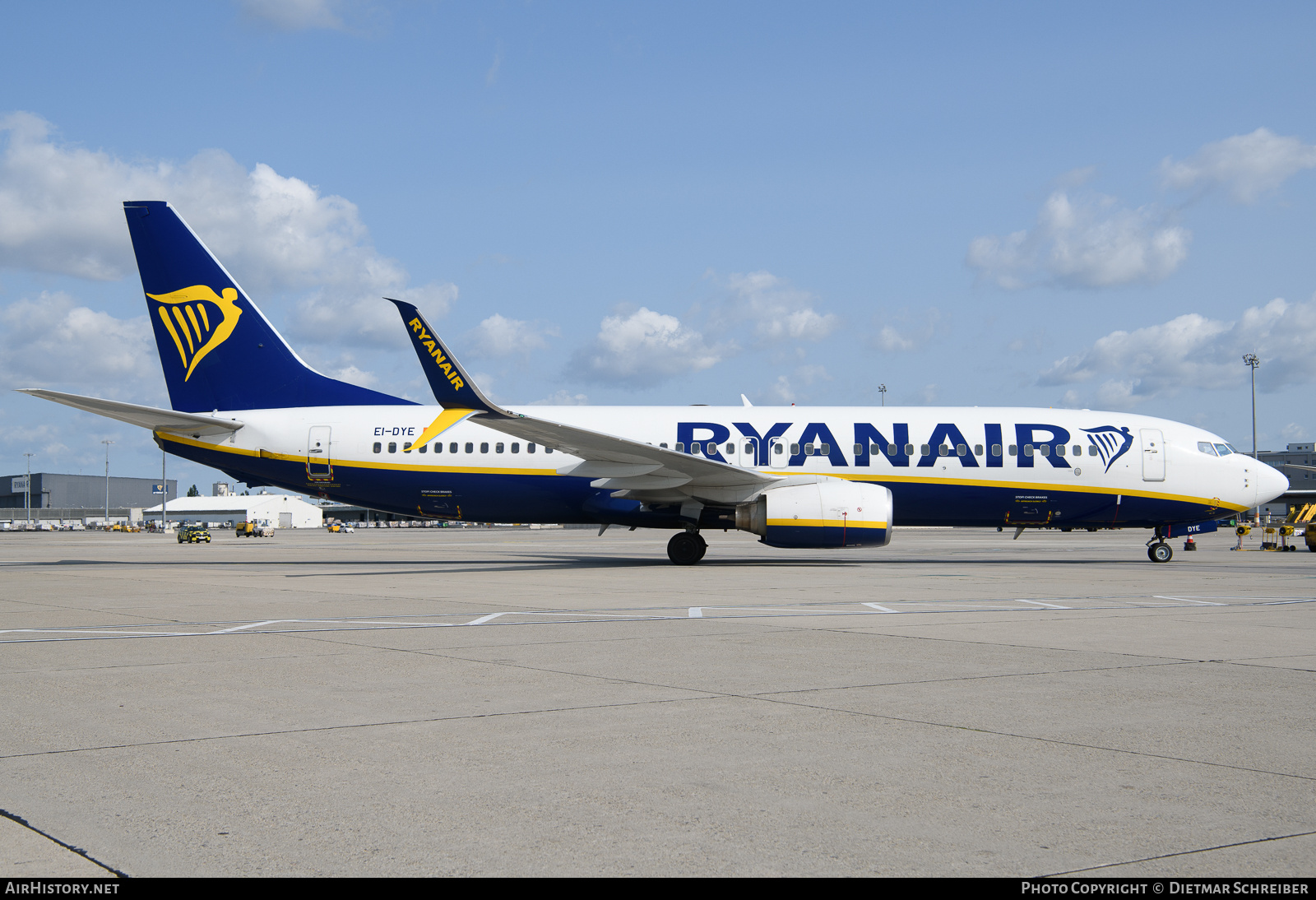 Aircraft Photo of EI-DYE | Boeing 737-8AS | Ryanair | AirHistory.net #816050