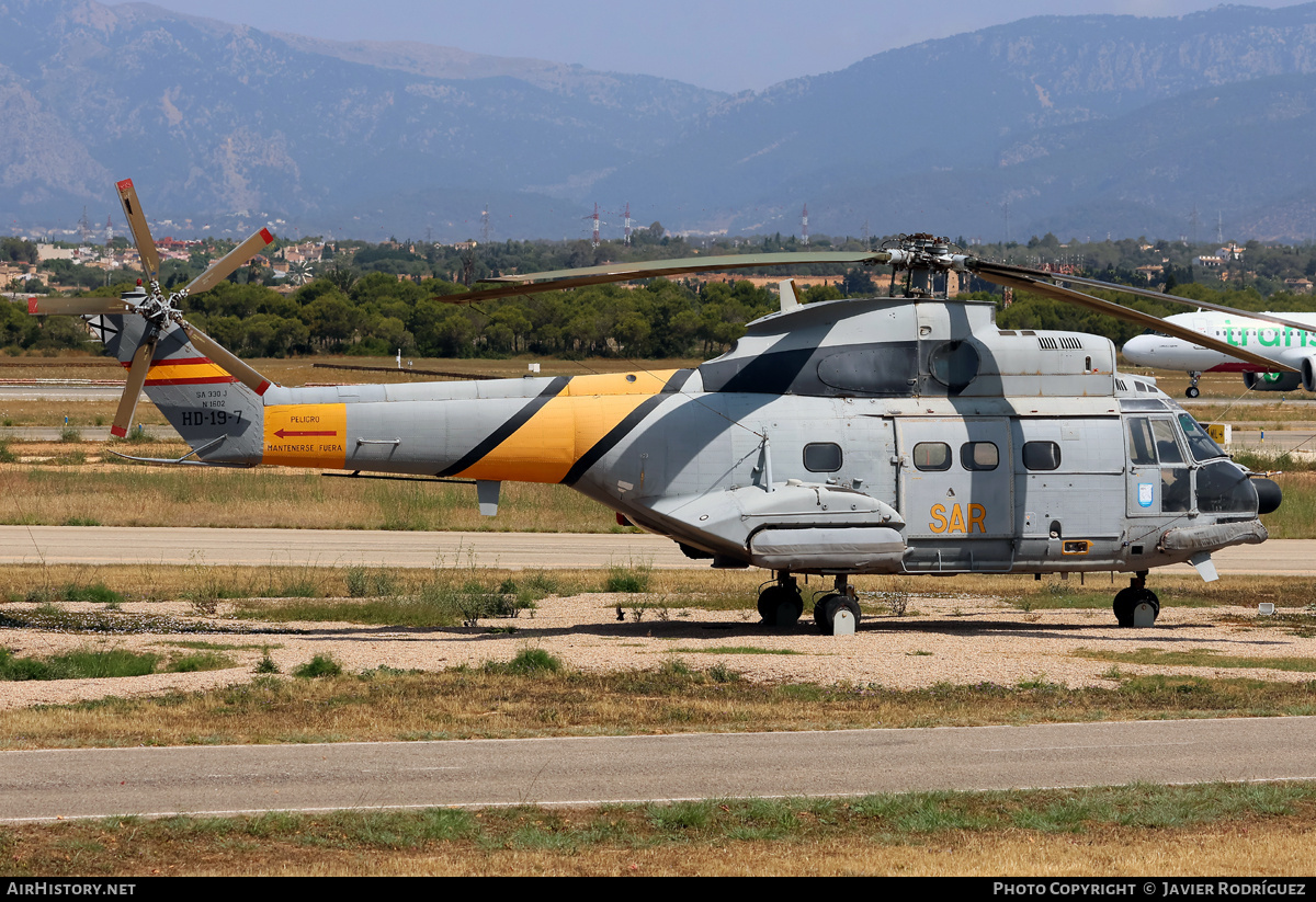 Aircraft Photo of HD.19-7 | Aerospatiale SA-330J Puma | Spain - Air Force | AirHistory.net #816086