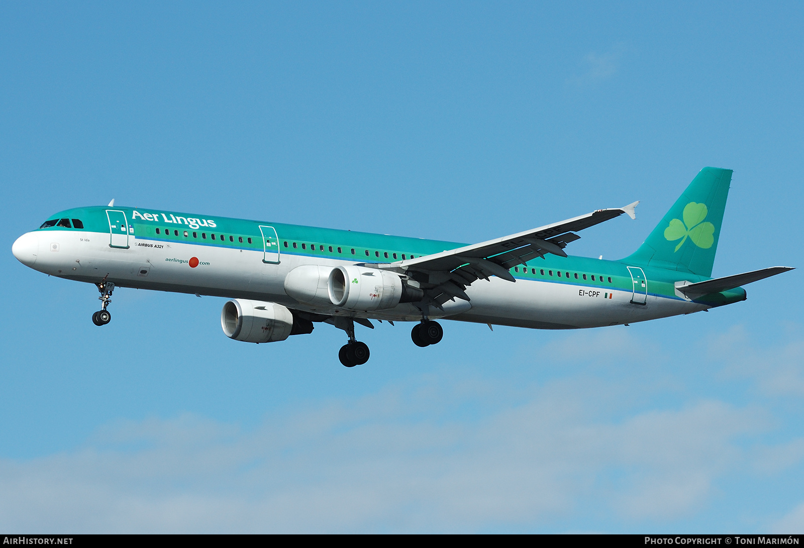 Aircraft Photo of EI-CPF | Airbus A321-211 | Aer Lingus | AirHistory.net #816097